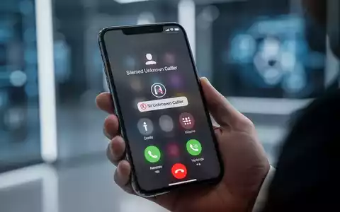 Eine Hand hält ein iPhone mit einer stummgeschalteten Anruferbenachrichtigung, Symbol für Spam-Anrufschutz und digitale Sicherheit. - Foto: über boerse-global.de
