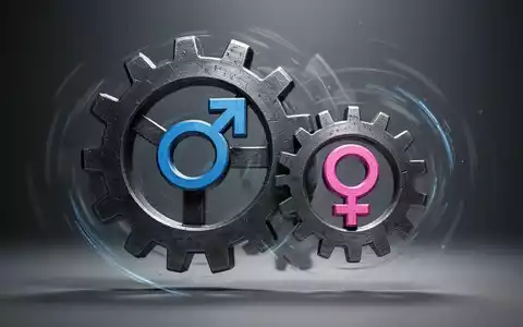 Zwei ineinandergreifende Zahnräder, eines größer und mit Männersymbol, das kleinere mit Frauensymbol, symbolisieren Verhandlungstaktiken und Lohngefälle. - Foto: über boerse-global.de