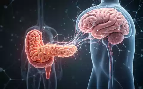 Eine stilisierte Bauchspeicheldrüse mit leuchtenden neuronalen Verbindungen, die sich zum Gehirn erstrecken, symbolisiert die Forschung. - Foto: über boerse-global.de
