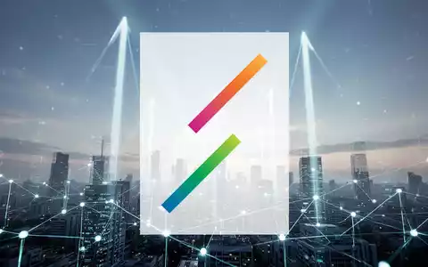 Abstrakte, atmosphärische Szene, die den Technologiesektor darstellt, mit nach oben gerichteten Lichtstrahlen und einem modernen Datennetzwerk. - Foto: über boerse-global.de