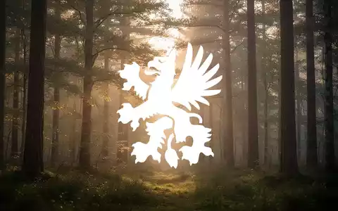 Eine ruhige, abstrakte Waldszene bei Sonnenaufgang, mit sanftem Licht, das durch Bäume filtert und eine ruhige, optimistische Stimmung erzeugt. - Foto: über boerse-global.de