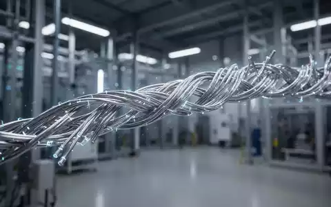 Nahaufnahme eines leuchtenden Supraleiterkabels in einer modernen Industrieanlage, das Technologie und Auftragsbestand symbolisiert. - Foto: über boerse-global.de