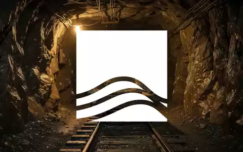 Ein schwach beleuchteter unterirdischer Goldminentunnel mit goldenem Licht, das sich auf nassen Felswänden spiegelt. - Foto: über boerse-global.de