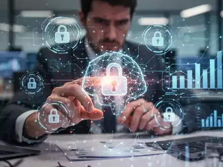 Hände interagieren mit digitalen Schnittstellen in einem Büro, das die Komplexität der KI-gestützten Datenüberprüfung darstellt. - Foto: über boerse-global.de