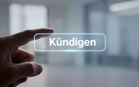 Ein Finger schwebt über einem leuchtenden digitalen Kündigungsbutton auf einem Bildschirm, der ein BGH-Urteil zu Online-Verträgen symbolisiert. - Foto: über boerse-global.de