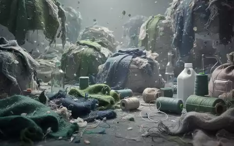 Abstrakte Darstellung von Textilabfällen, die zu neuen Produkten recycelt werden, symbolisch für Kreislaufwirtschaft und Nachhaltigkeit. - Foto: über boerse-global.de