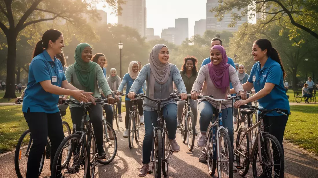 Fahrradkurse für Migrantinnen: Schlüssel zur gesellschaftlichen Teilhabe