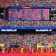 Erstmals gab es bei einem WM-Finale eine Halbzeitshow.  - Bild: Tom Weller/dpa
