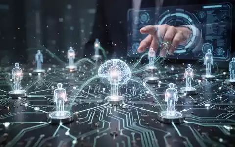 Stilisierte neuronale Netzstruktur mit leuchtenden Knoten und Datenströmen, die KI-Agenten für automatisierte Aufgabenverwaltung repräsentiert. - Foto: über boerse-global.de