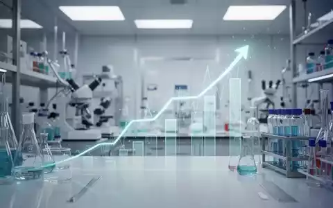 Abstrakte Darstellung der Pharmaindustrie mit Fokus auf Wachstum und Expansion, in einem modernen Laborambiente. - Foto: über boerse-global.de