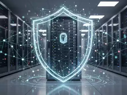 Abstrakte Darstellung digitaler Datenströme und Server, die Cybersicherheit und Datenwiederherstellung im Finanzsektor symbolisieren. - Foto: über boerse-global.de