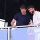 Klopp und Müller erlaubten sich auch als WM-Experten manchen Scherz.  - Bild: Tom Weller/dpa
