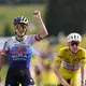 Remco Evenepoel und Tadej Pogacar beschweren sich über die nächtlichen Dopingkontrollen.. - Bild: Thibault Camus/AP/dpa