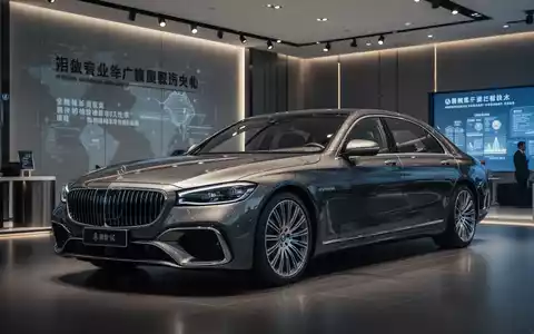 Ein luxuriöses, deutsches Auto steht in einem modernen, chinesischen Ausstellungsraum. Das Bild vermittelt eine Atmosphäre wirtschaftlicher Spannung. - Foto: über boerse-global.de