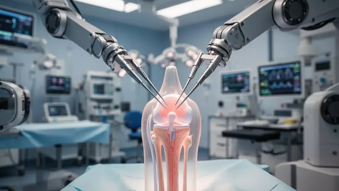 Knie-OP der Zukunft: Roboterhilfe und Fast-Track-Methode