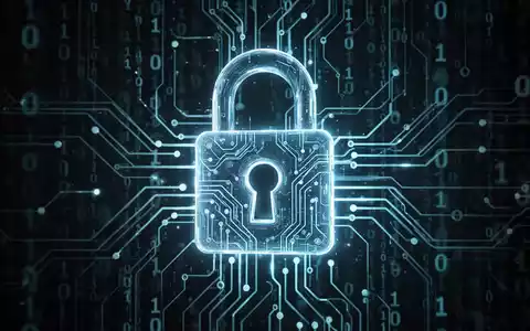 Leuchtendes digitales Schloss, umgeben von komplexen Schaltkreisen und Binärcode, symbolisiert Datensicherheit und -verletzungen. - Foto: über boerse-global.de