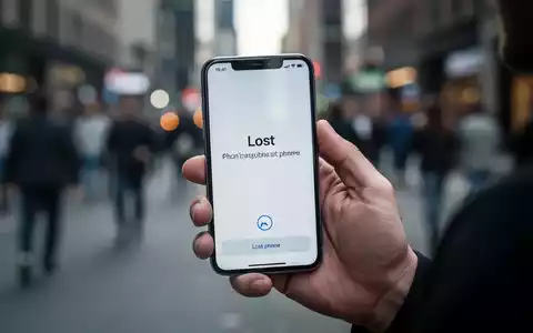 Eine Hand hält ein Smartphone mit einer Verlustmeldung auf dem Bildschirm in einer leicht verschwommenen urbanen Umgebung. - Foto: über boerse-global.de