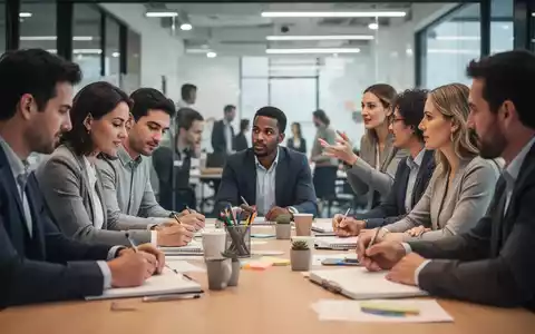 Eine Gruppe Erwachsener nimmt an einem Workshop teil, einige machen sich Notizen, andere diskutieren. - Foto: über boerse-global.de