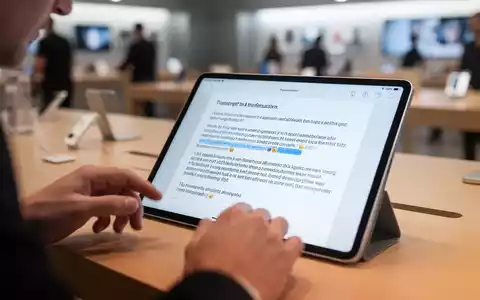 Nahaufnahme eines Tablets mit KI-generiertem Transkript und Zusammenfassung eines Kundendienstgesprächs. - Foto: über boerse-global.de