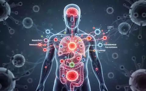 Eine stilisierte menschliche Silhouette mit einem leuchtenden Stoffwechselwegdiagramm, das Prädiabetes-Remission und Krebsprävention darstellt. - Foto: über boerse-global.de