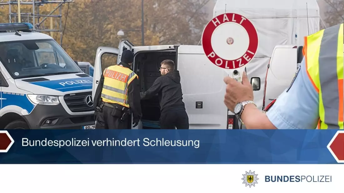 BPOLI LUD: Bundespolizei stoppt mutmaßliche Schleusung auf der BAB4 - Bild: presseportal.de