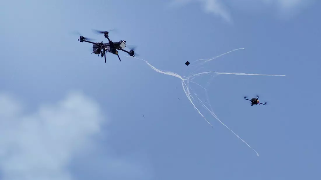 Abwehr von Drohnen ohne Kollateralschäden - Bild: presseportal.de