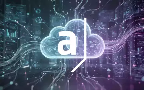 Abstrakter digitaler Informationsfluss und sichere Cloud-Computing-Infrastruktur in blauen und violetten Farbtönen. - Foto: über boerse-global.de