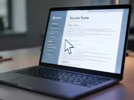 Nahaufnahme einer Laptop-Tastatur mit einer Lebenslauf-Vorlage auf dem Bildschirm, die moderne Bewerbungsprozesse und digitale Werkzeuge veranschaulicht. - Foto: über boerse-global.de