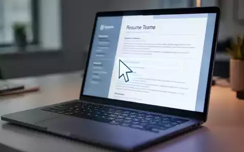 Nahaufnahme einer Laptop-Tastatur mit einer Lebenslauf-Vorlage auf dem Bildschirm, die moderne Bewerbungsprozesse und digitale Werkzeuge veranschaulicht. - Foto: über boerse-global.de