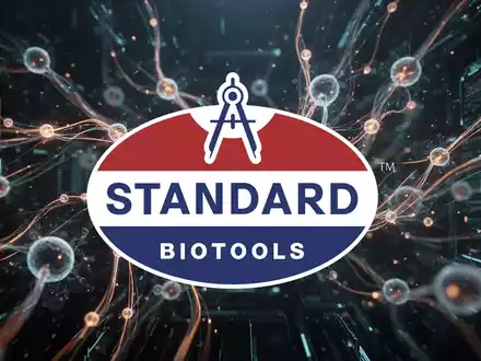 Abstrakte Darstellung von Biotechnologie und wissenschaftlicher Innovation mit dynamischen Lichtspuren und leuchtenden Knotenpunkten. - Foto: über boerse-global.de