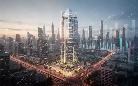 Ein modernes Hochhaus in einer belebten, futuristischen Stadt, das urbanes Wachstum und finanzielle Investitionen symbolisiert. - Foto: über boerse-global.de