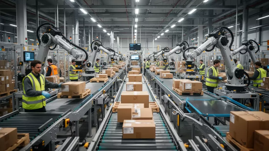 Amazon erhöht Löhne für Logistikmitarbeiter in Deutschland