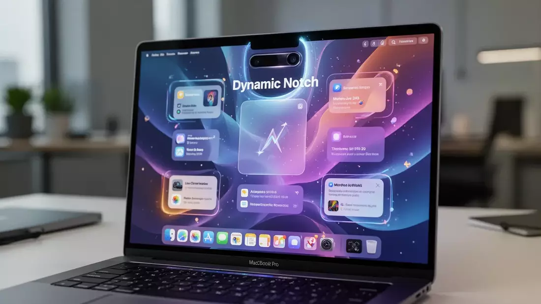 MacBook Pro: Drittanbieter-Apps machen die Notch zur Dynamic Island