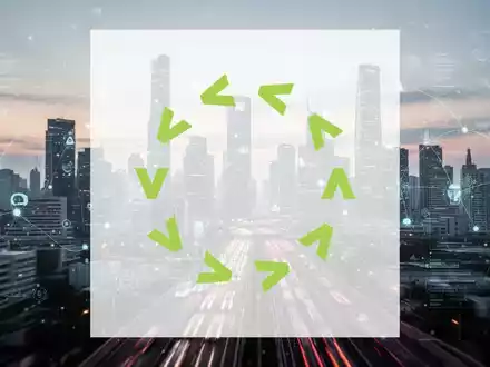 Abstrakte, atmosphärische Darstellung von Fristen und Zukunftsplanung im Transport- und Technologiesektor mit einer modernen Stadtlandschaft. - Foto: über boerse-global.de
