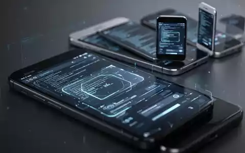 Nahaufnahme eines Smartphone-Bildschirms mit Beta-Software, neuere Modelle im Hintergrund unscharf, symbolisiert technologische Evolution. - Foto: über boerse-global.de