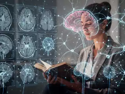 Eine Nahaufnahme eines Gehirns, überlagert mit leuchtenden neuronalen Verbindungen, die Aktivität und Wachstum symbolisieren. - Foto: über boerse-global.de