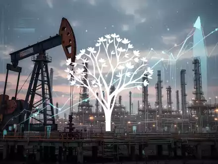 Abstrakte Darstellung der Öl- und Gasindustrie mit Fokus auf Kapitalerhöhung und große Geschäftsabschlüsse, symbolisierend Wachstum und Expansion. - Foto: über boerse-global.de