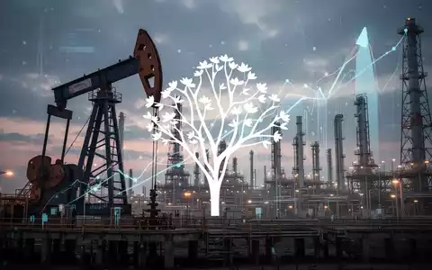 Abstrakte Darstellung der Öl- und Gasindustrie mit Fokus auf Kapitalerhöhung und große Geschäftsabschlüsse, symbolisierend Wachstum und Expansion. - Foto: über boerse-global.de