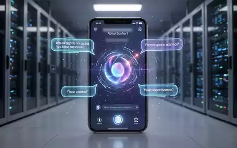 Ein stilisierter Smartphone-Bildschirm mit einer leuchtenden, intelligenten KI-Assistenten-Oberfläche, die die neue Siri in iOS 27 darstellt. - Foto: über boerse-global.de