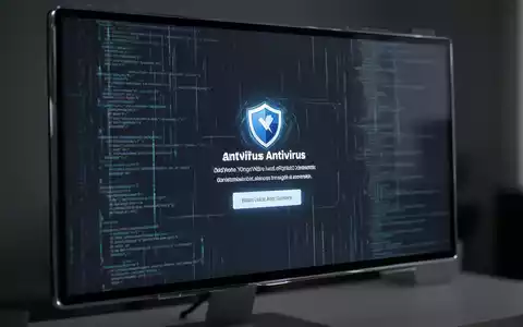 Nahaufnahme eines Computermonitors mit aufdringlicher Antiviren-Werbung, im Hintergrund dezente Datenströme. - Foto: über boerse-global.de