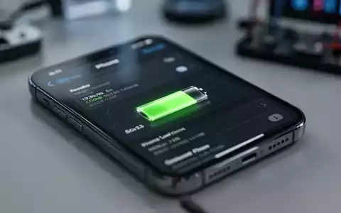 Ein Smartphone-Bildschirm zeigt ein Batteriesymbol mit niedrigem Ladestand und energiebezogene Einstellungen, was auf Batterieentladungsprobleme hinweist. - Foto: über boerse-global.de