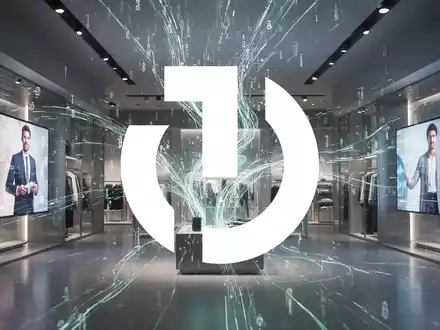 Abstrakte Szene digitaler Werbung und Datenintegration in einer Einzelhandelsumgebung, die technologische Effizienz darstellt. - Foto: über boerse-global.de