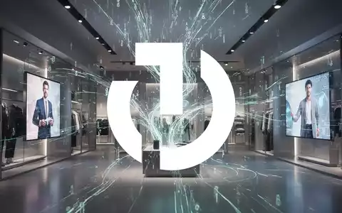 Abstrakte Szene digitaler Werbung und Datenintegration in einer Einzelhandelsumgebung, die technologische Effizienz darstellt. - Foto: über boerse-global.de
