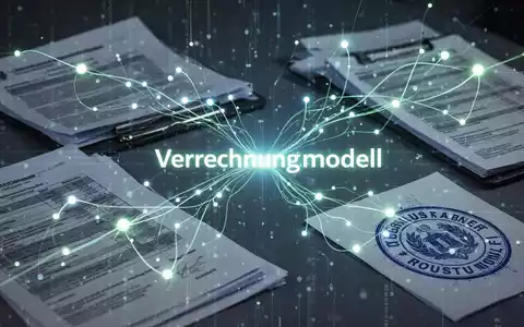Abstrakte Darstellung des Finanzflusses und der Besteuerung, mit digitalen Linien, die Finanzdokumente und einen Zollstempel verbinden. - Foto: über boerse-global.de