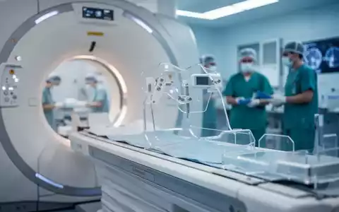 Nahaufnahme eines modernen medizinischen Geräts, das Präzision und fortschrittliche Technologie in der Krebsfrüherkennung und -behandlung symbolisiert. - Foto: über boerse-global.de