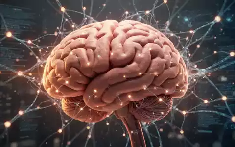Ein detailliertes Bild eines menschlichen Gehirns, umgeben von leuchtenden Datenpunkten und neuronalen Netzlinien, die kognitive Aktivität symbolisieren. - Foto: über boerse-global.de
