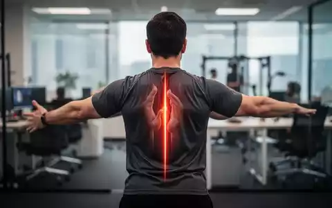 Eine Person führt eine Übung zur Haltungskorrektur durch, um Rundrücken oder Hohlkreuz entgegenzuwirken, in einem modernen Umfeld. - Foto: über boerse-global.de