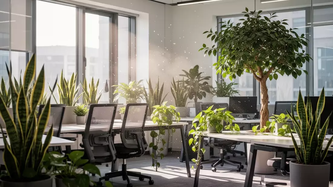 Büropflanzen: Effektive Luftreiniger fürs klimatisierte Büro