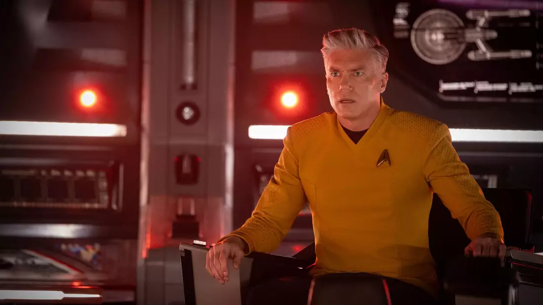 Die Serie erzählt die Geschichte des Raumschiffs Enterprise unter dem Kommando von Captain Pike (Anson Mount). - Bild: Handout / Berlin/Paramount/dpa