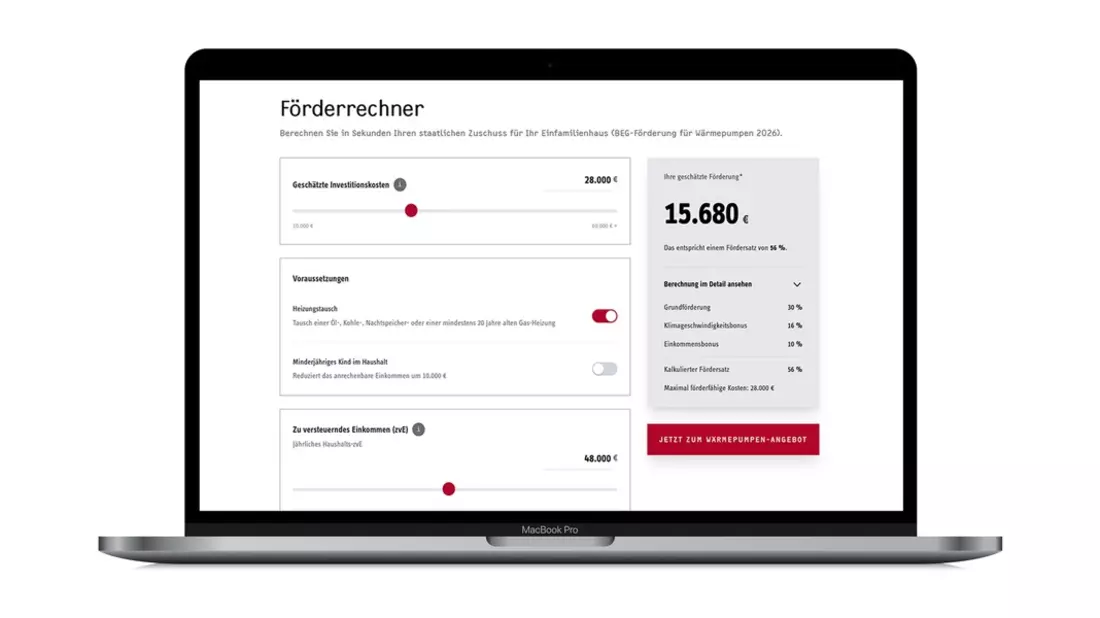 Stiebel Eltron veröffentlicht Online-Rechner zur neuen Wärmepumpenförderung / Bis zu 80 Prozent der Gesamtkosten übernimmt der Staat - Bild: presseportal.de